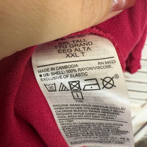 OLD NAVY NWT Women's PLUS XXL TALL Empire Waist Pink Tangiers Gauze Maxi Dress - Picture 9 of 13